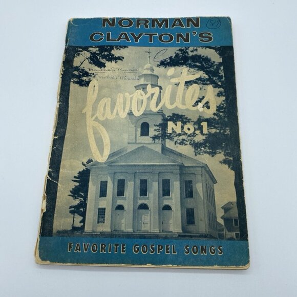 Norman Claytons Favorite Gospel Songs No. 1957 Christian Music Hymn Book Vintage - Picture 1 of 16